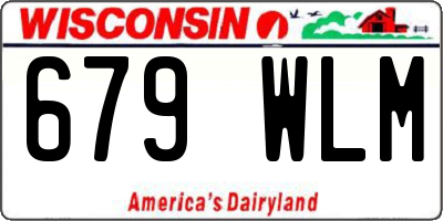 WI license plate 679WLM