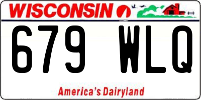WI license plate 679WLQ