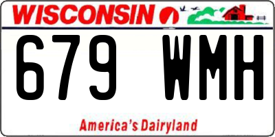 WI license plate 679WMH