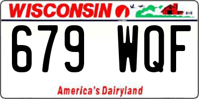 WI license plate 679WQF