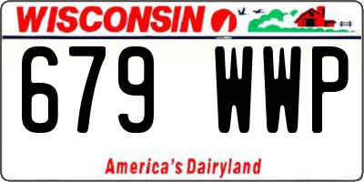 WI license plate 679WWP