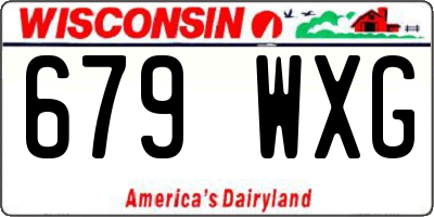 WI license plate 679WXG