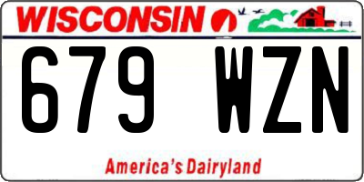 WI license plate 679WZN