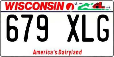 WI license plate 679XLG