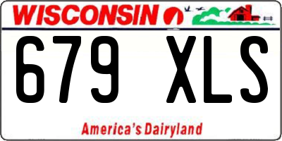 WI license plate 679XLS