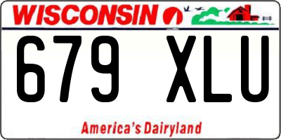WI license plate 679XLU