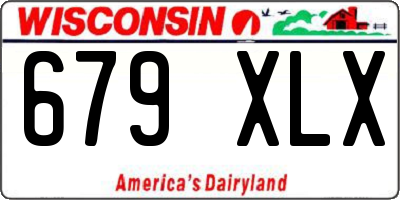 WI license plate 679XLX