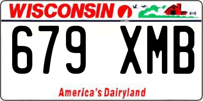 WI license plate 679XMB