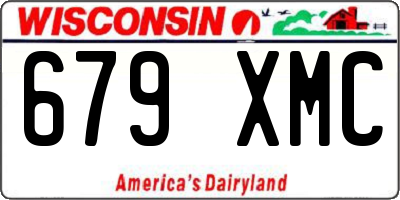 WI license plate 679XMC