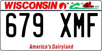 WI license plate 679XMF
