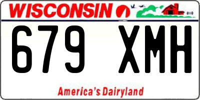 WI license plate 679XMH