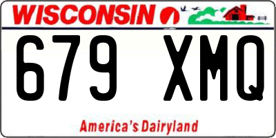 WI license plate 679XMQ