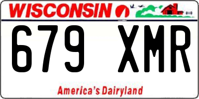 WI license plate 679XMR