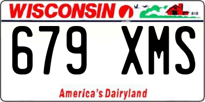 WI license plate 679XMS