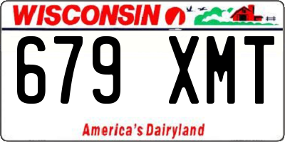 WI license plate 679XMT