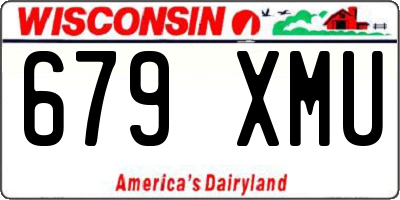 WI license plate 679XMU