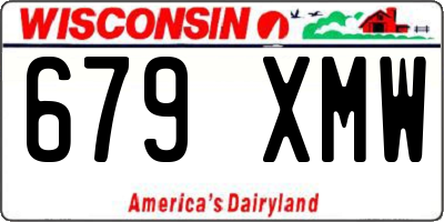 WI license plate 679XMW