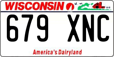 WI license plate 679XNC