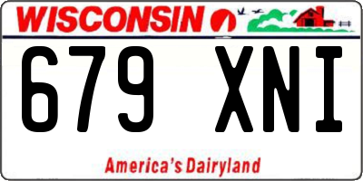 WI license plate 679XNI