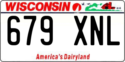 WI license plate 679XNL
