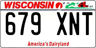 WI license plate 679XNT