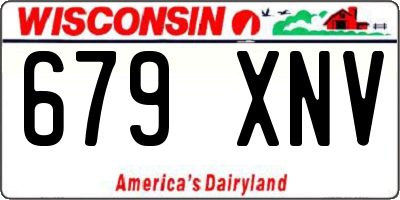 WI license plate 679XNV