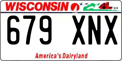 WI license plate 679XNX