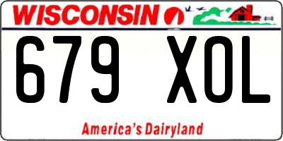 WI license plate 679XOL