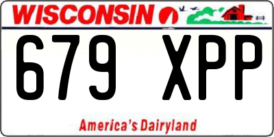 WI license plate 679XPP