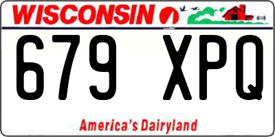 WI license plate 679XPQ