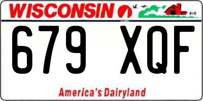 WI license plate 679XQF