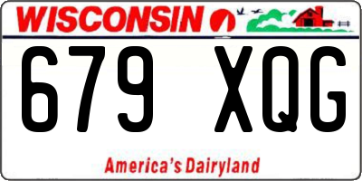 WI license plate 679XQG