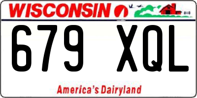 WI license plate 679XQL