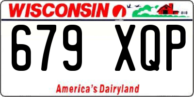 WI license plate 679XQP