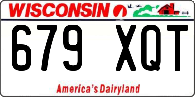 WI license plate 679XQT