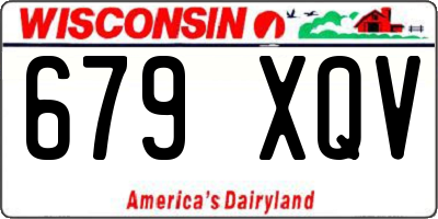 WI license plate 679XQV