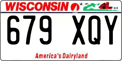 WI license plate 679XQY