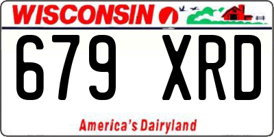 WI license plate 679XRD