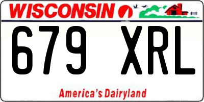 WI license plate 679XRL
