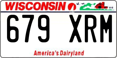WI license plate 679XRM