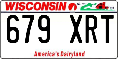 WI license plate 679XRT