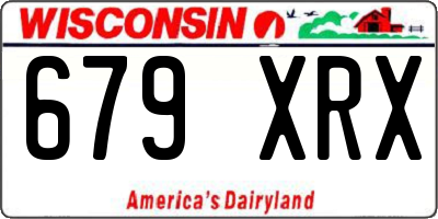WI license plate 679XRX