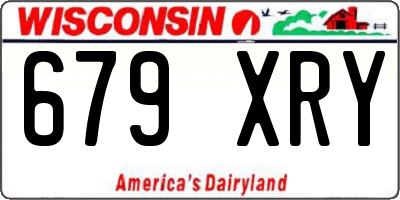 WI license plate 679XRY