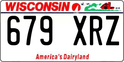 WI license plate 679XRZ