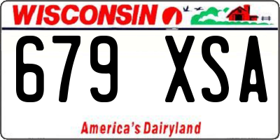 WI license plate 679XSA
