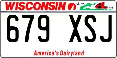 WI license plate 679XSJ