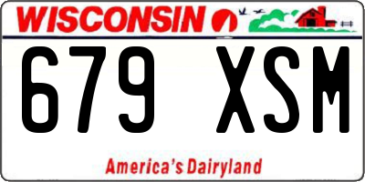 WI license plate 679XSM
