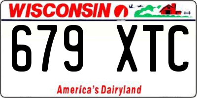 WI license plate 679XTC