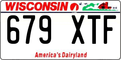 WI license plate 679XTF