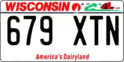 WI license plate 679XTN